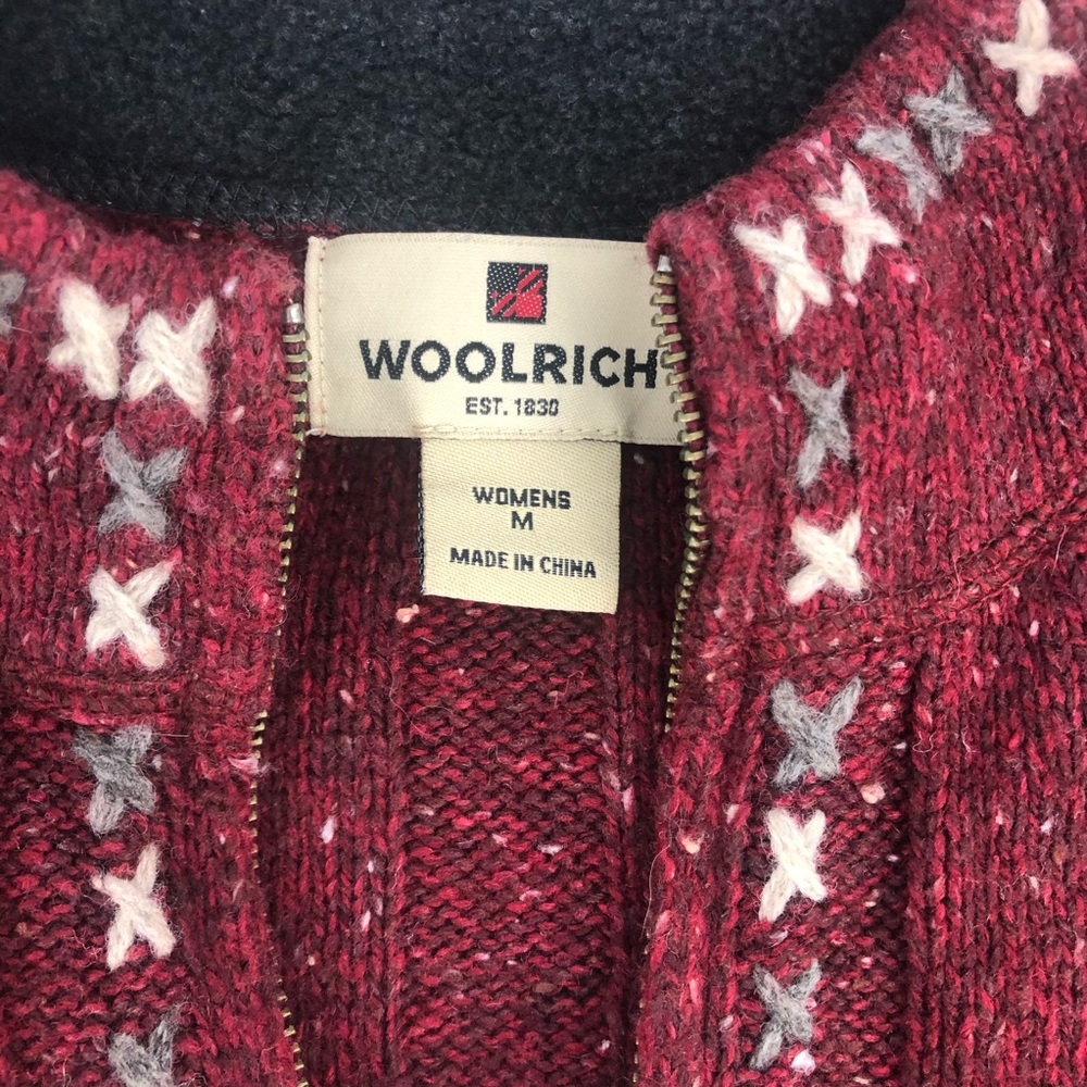 π Woolrich Ruby Heather Ribbed Sweater Pullover - Picture 9 of 9